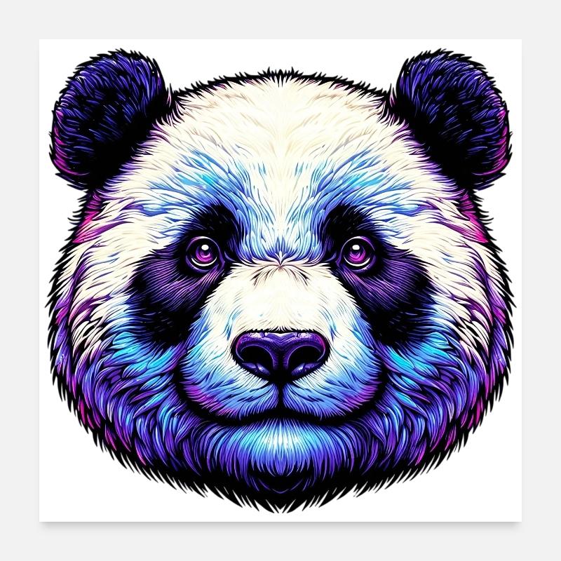 Panda Poster 60 x 60 cm