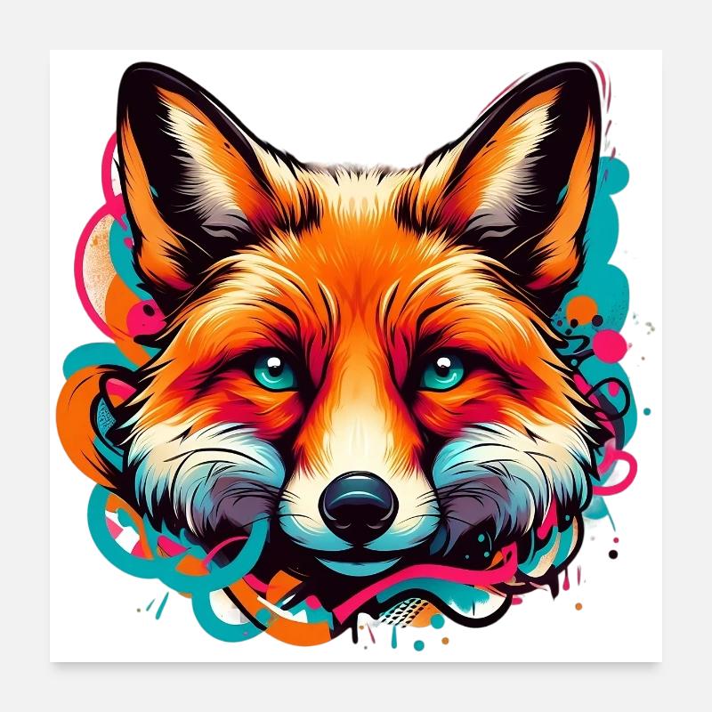 Fuchs Poster 60x60 cm