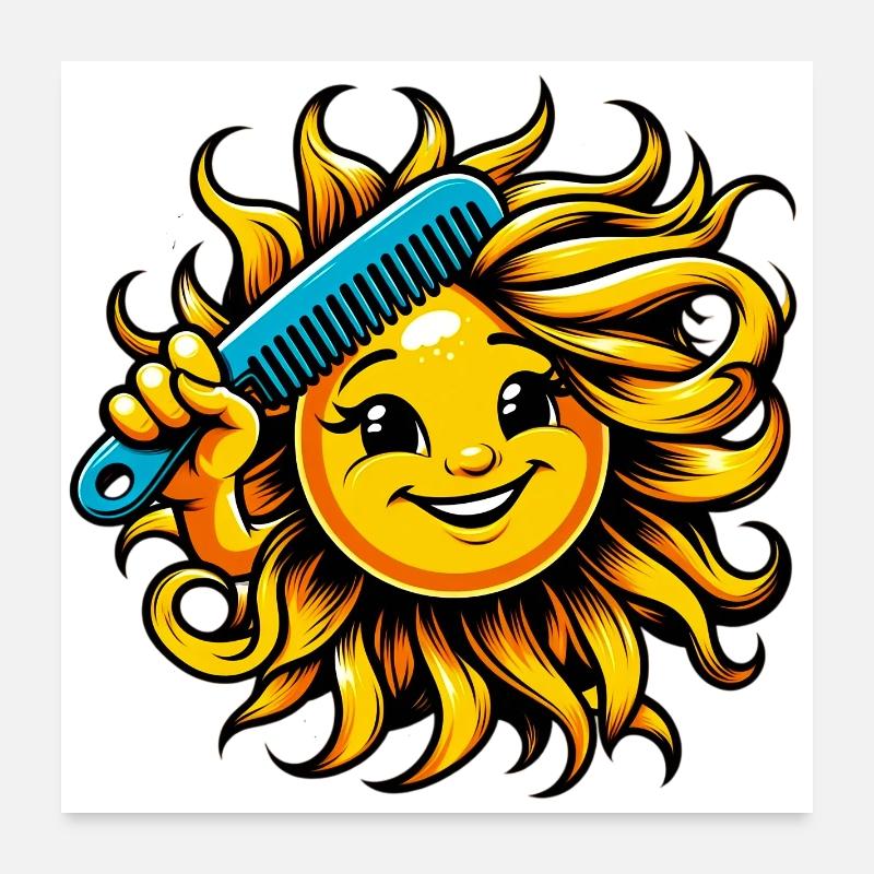 Sonne Poster 60x60 cm