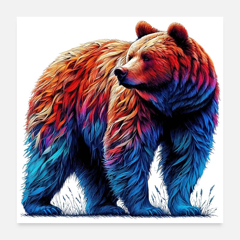 Bear Poster 24" x 24" (60x60 cm)