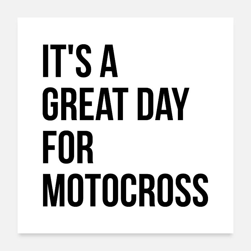 Motocross Poster 60x60 cm