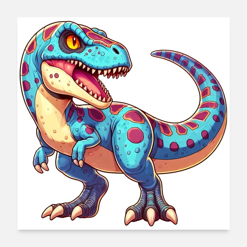 Dinosaurier Poster 60x60 cm