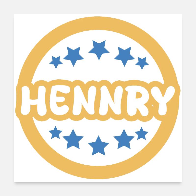 First name Hennry Poster 24" x 24" (60x60 cm)