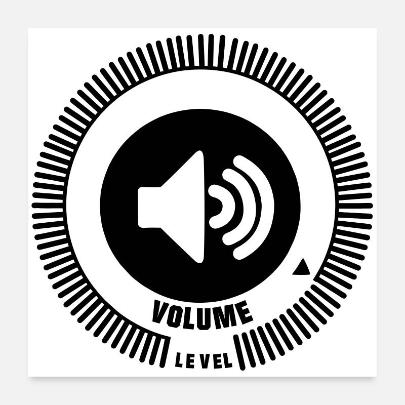 Volume level knob Poster 24" x 24" (60x60 cm)
