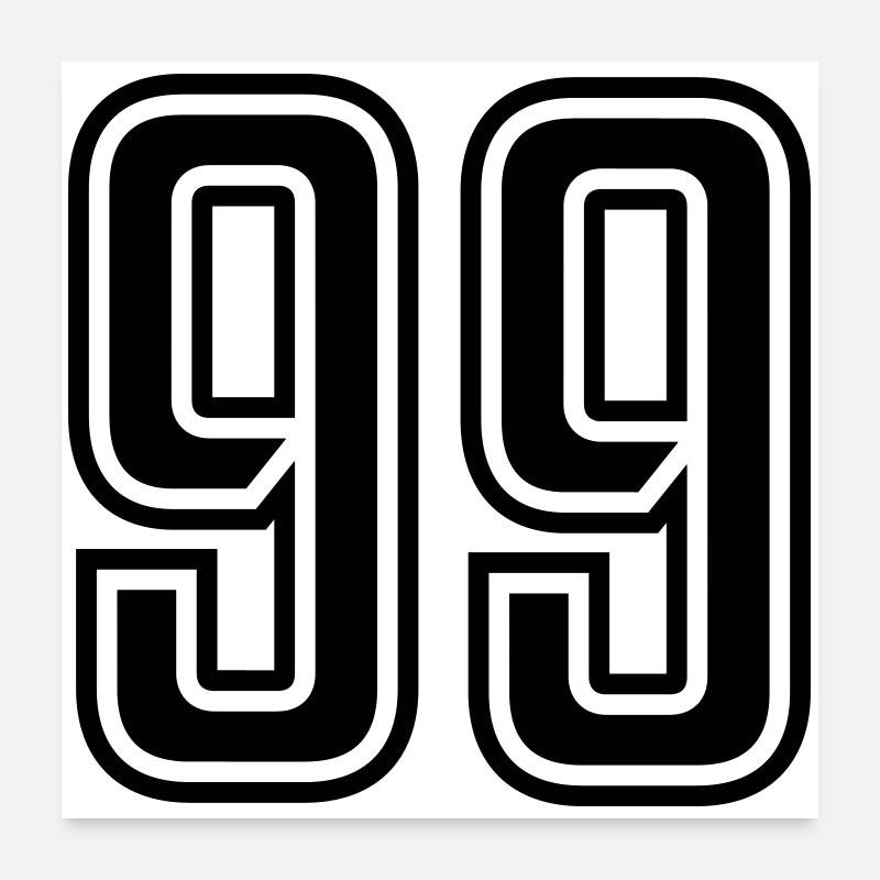 99 Poster 60 x 60 cm