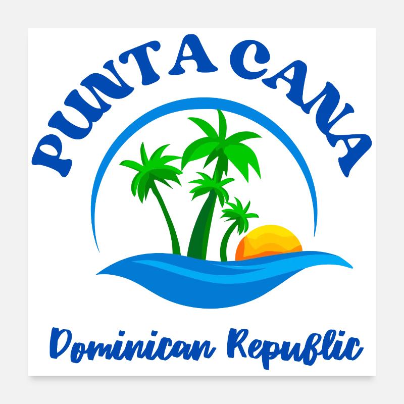Plage de Punta Cana Poster 60 x 60 cm