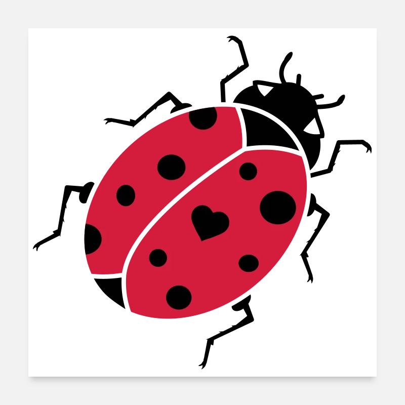 La coccinelle Poster 60 x 60 cm