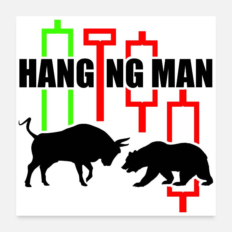 Chemise à commerce Hanging Man R6Z Poster 60 x 60 cm