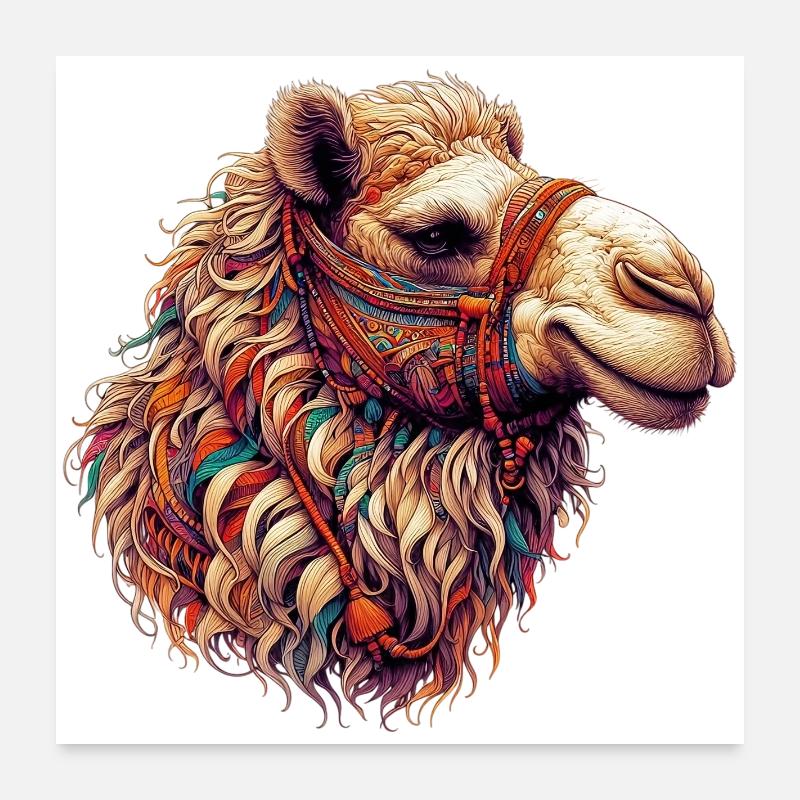 Camel Poster 24" x 24" (60x60 cm)
