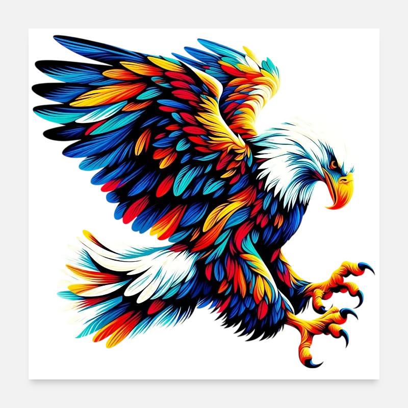 Eagle Poster 24" x 24" (60x60 cm)