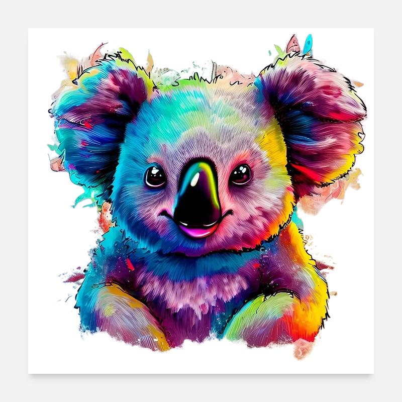 Koala Poster 24" x 24" (60x60 cm)