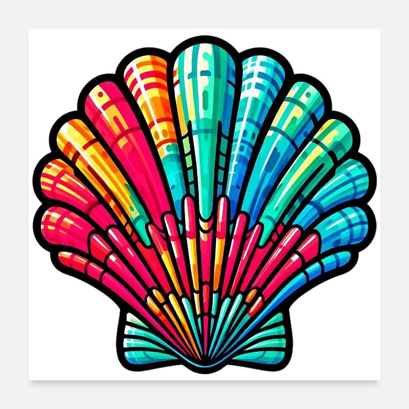Coquille Poster 60 x 60 cm