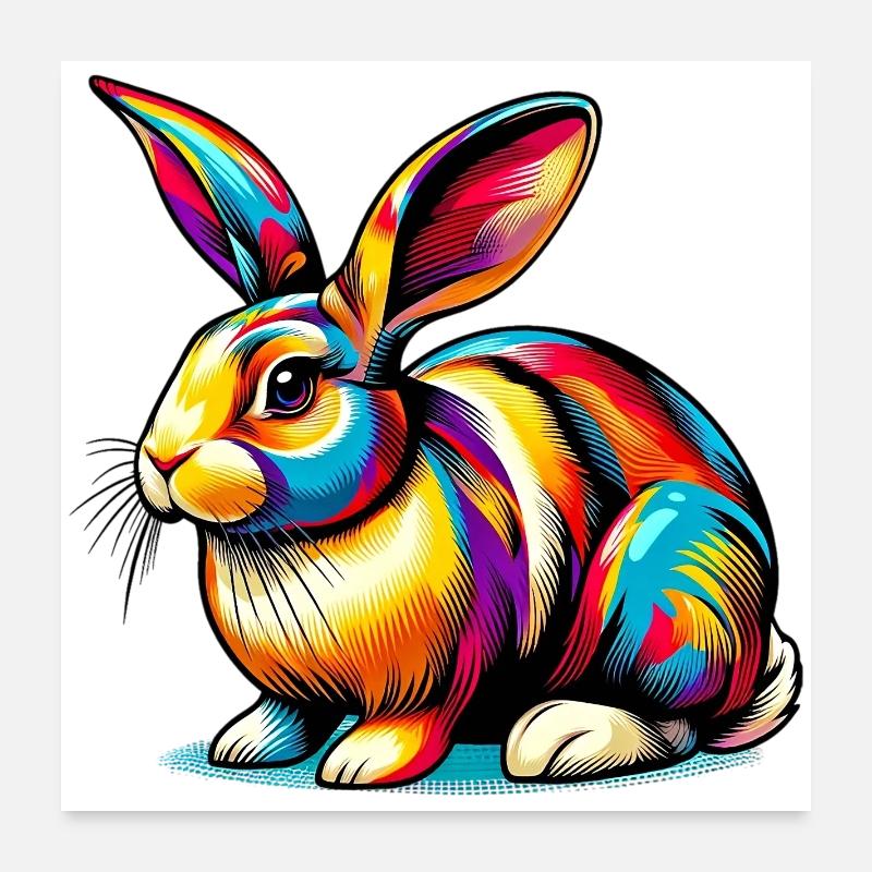 Lapin Poster 60 x 60 cm