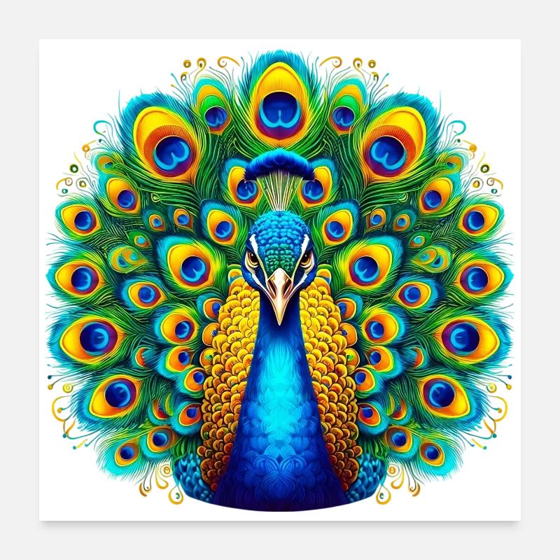 Paon Poster 60 x 60 cm