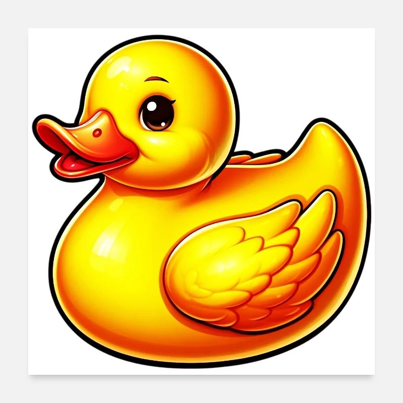 Caneton Canard Canard Canard Poster 60 x 60 cm