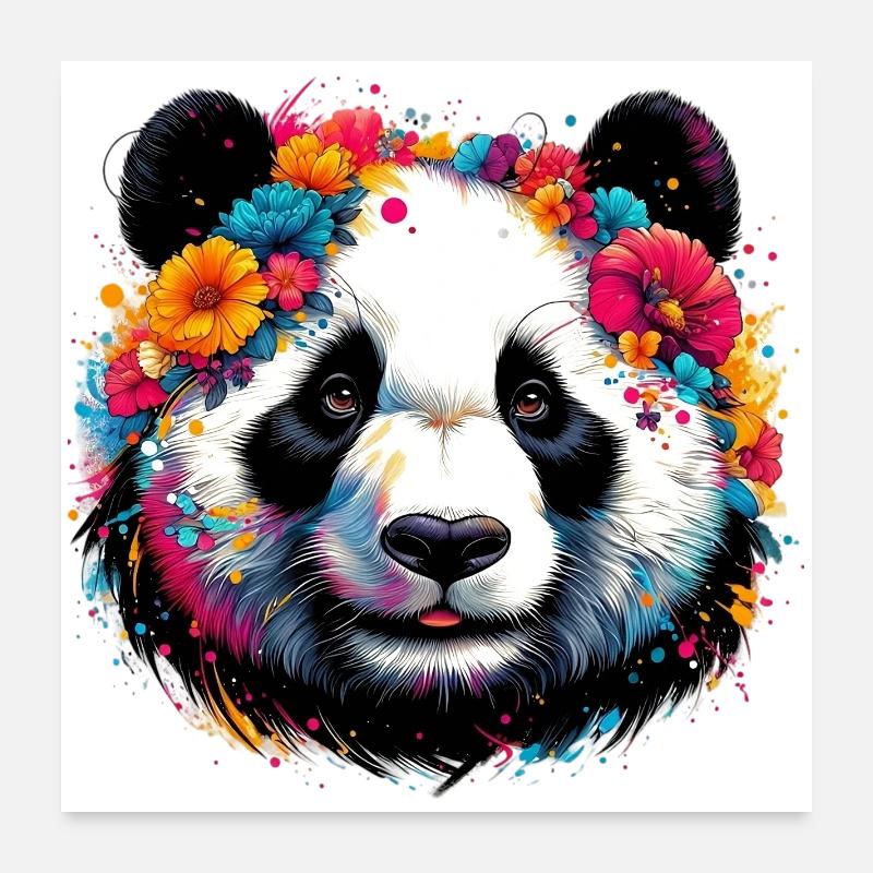 Panda Poster 60x60 cm
