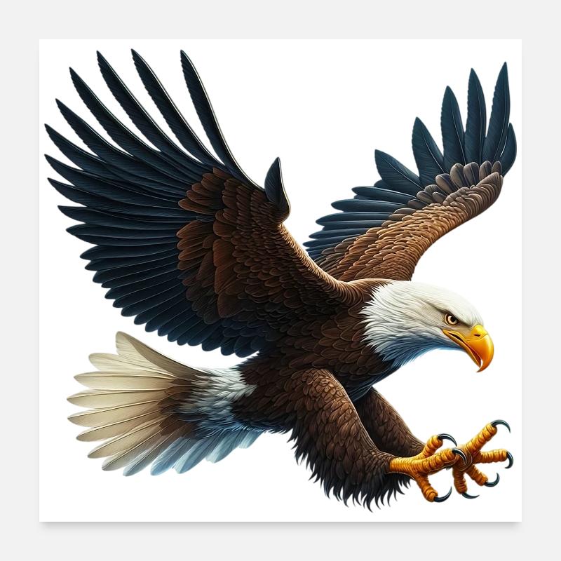 Adler Poster 60x60 cm