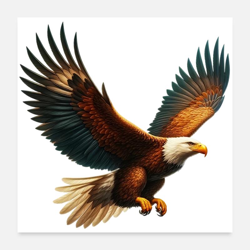 Eagle Poster 24" x 24" (60x60 cm)