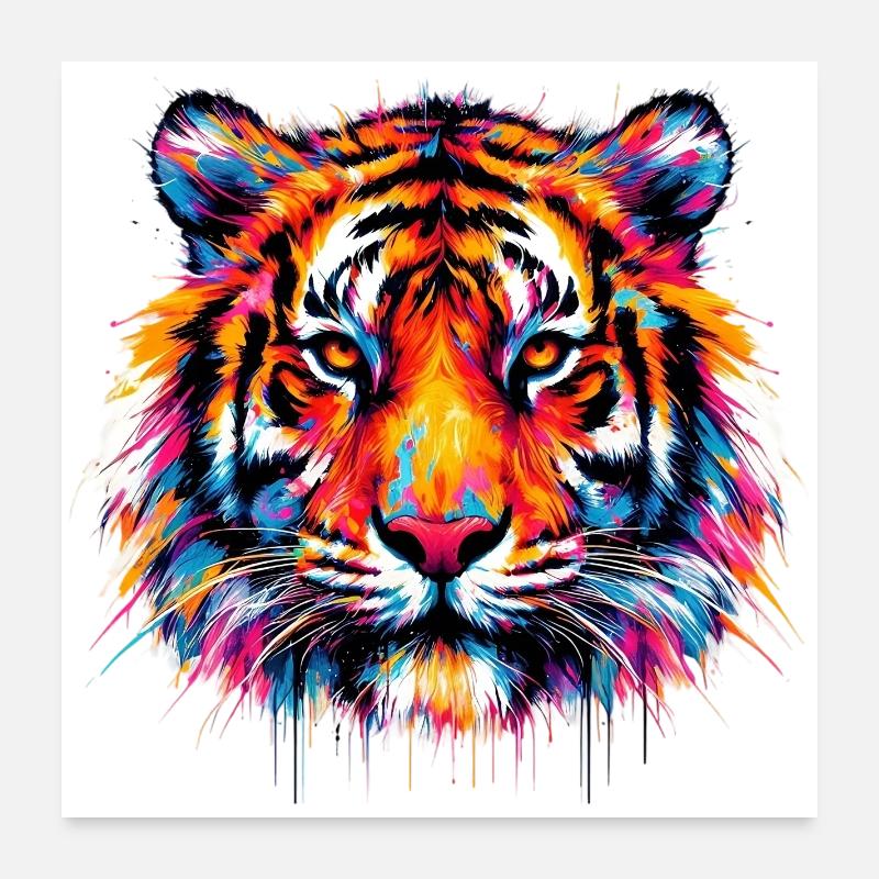 Tigre Poster 60 x 60 cm