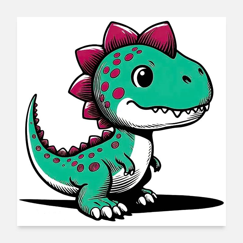 Dinosaur Poster 24" x 24" (60x60 cm)