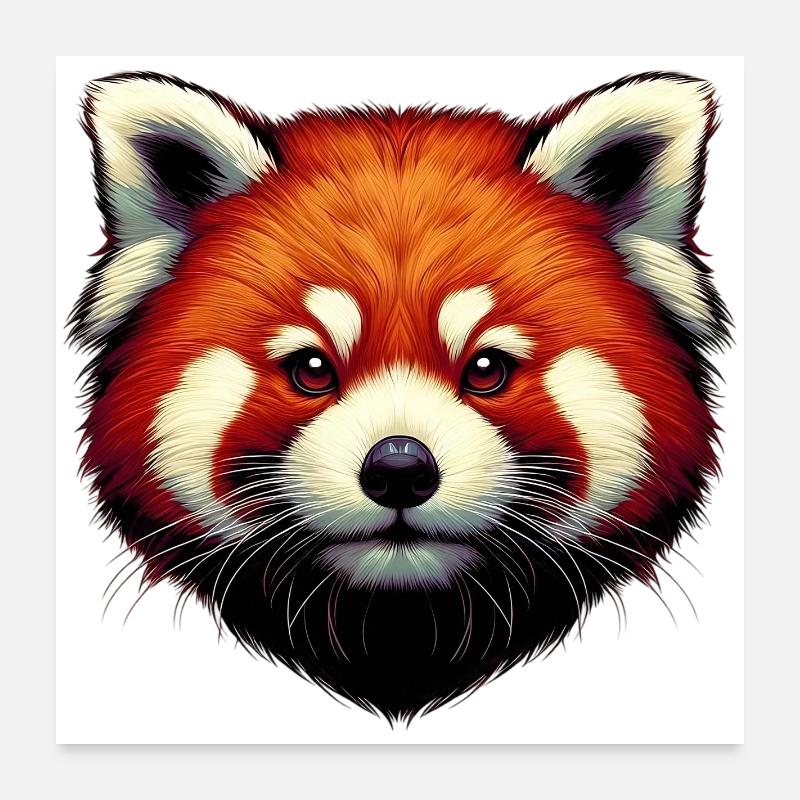 Red panda Poster 24" x 24" (60x60 cm)