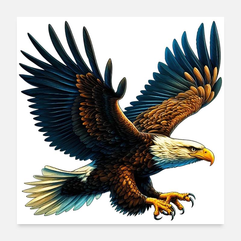 Eagle Poster 24" x 24" (60x60 cm)