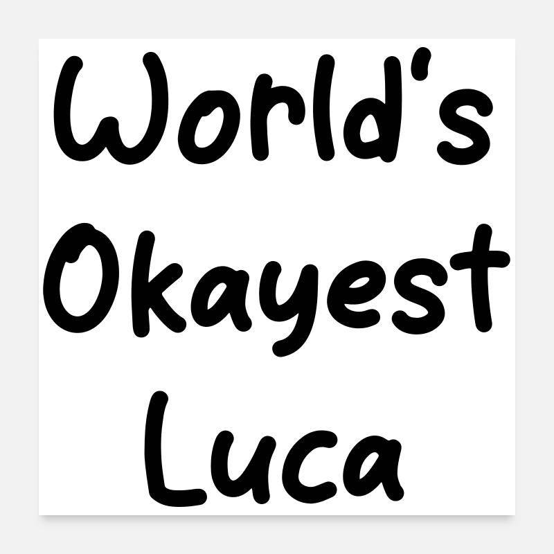 Luca le plus correct du monde Poster 60 x 60 cm