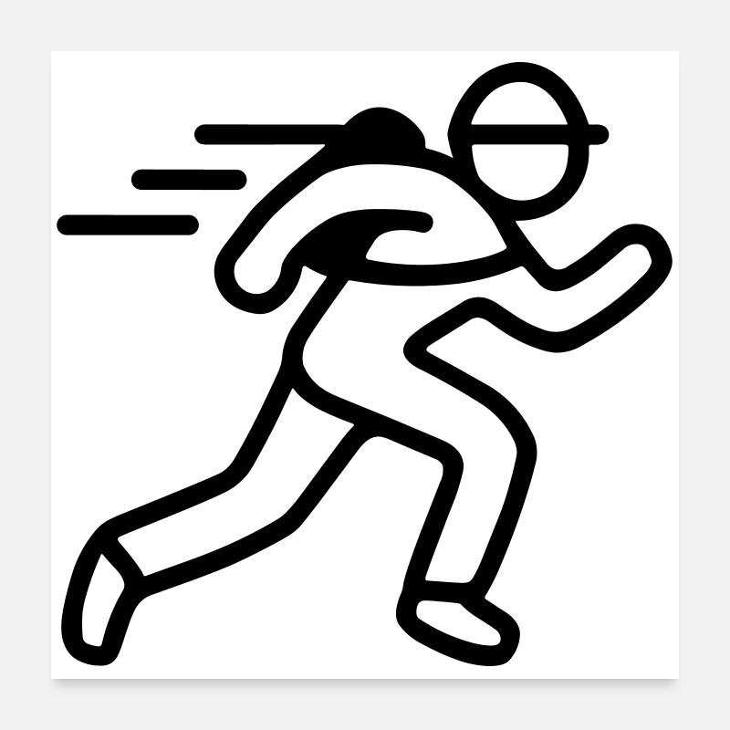 Evakuierung Poster 60x60 cm