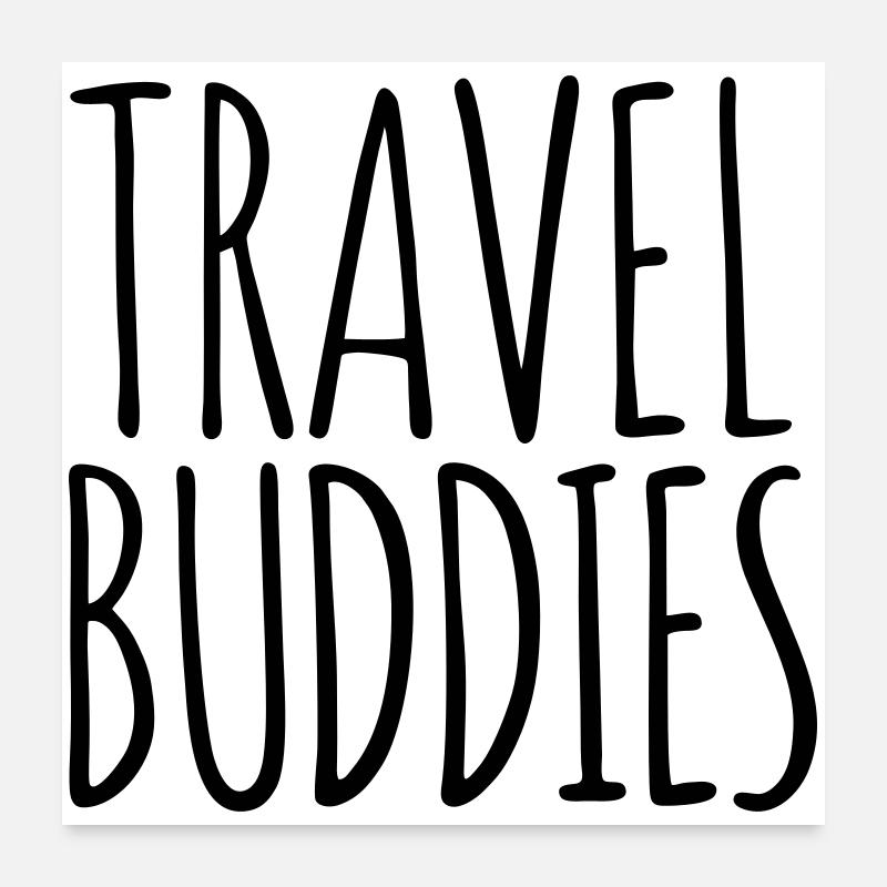 Compagnons de voyage Poster 60 x 60 cm