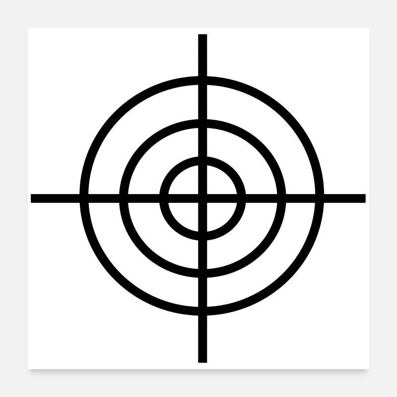 2541614 15462881 cible Poster 60 x 60 cm