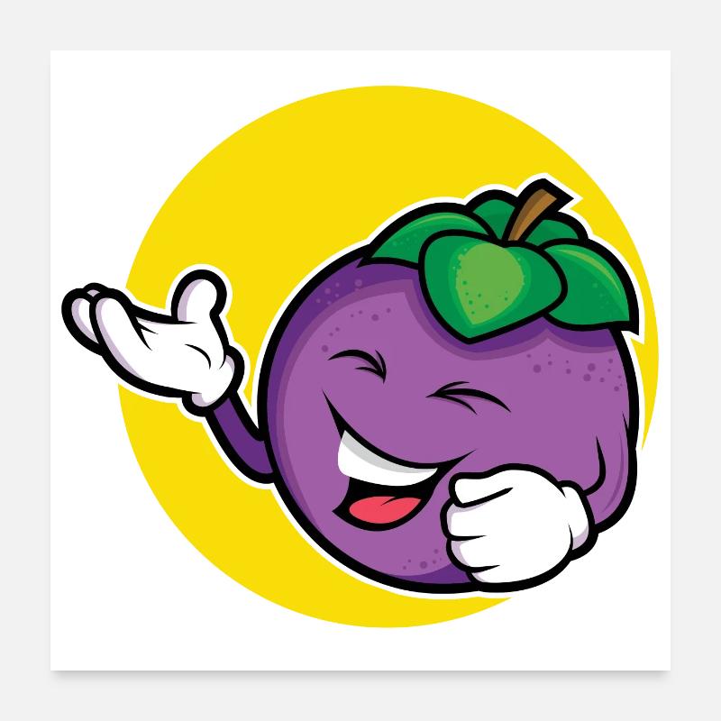 Plum design Poster 24" x 24" (60x60 cm)