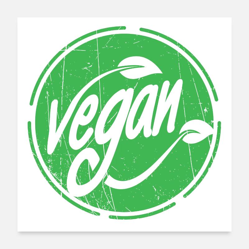 Conception végétalienne Poster 60 x 60 cm