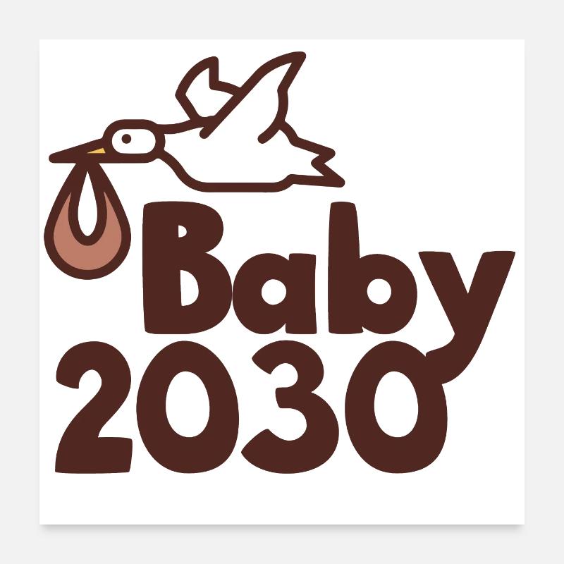 Stork Baby 2030 Poster 24" x 24" (60x60 cm)