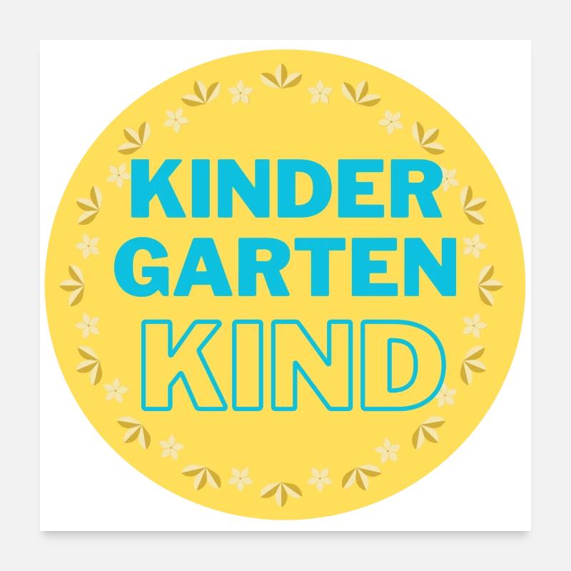 Kindergartenkind Poster 60x60 cm