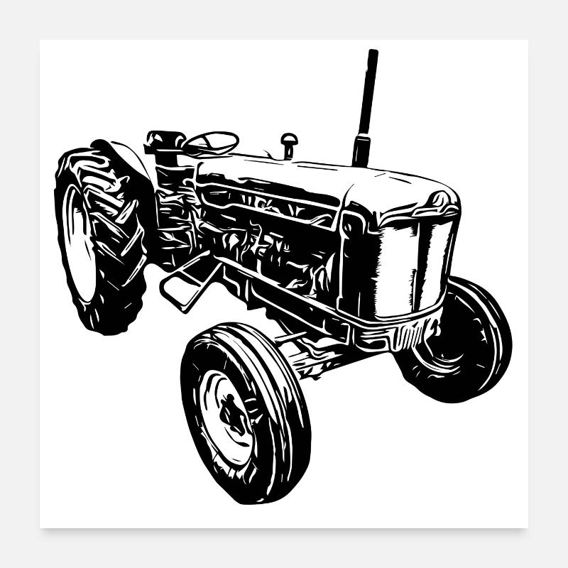 Super Major 6 Traktor Poster 60x60 cm