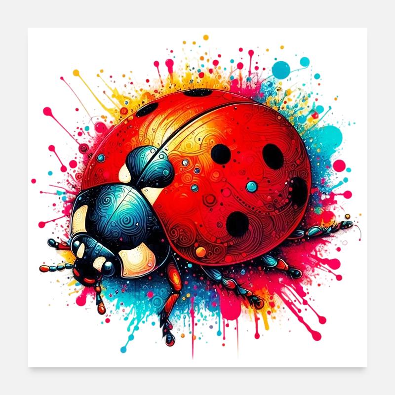 Coccinelle Poster 60 x 60 cm