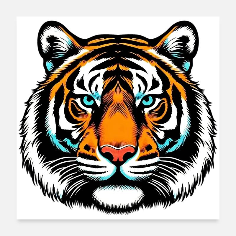 Tiger Poster 60x60 cm