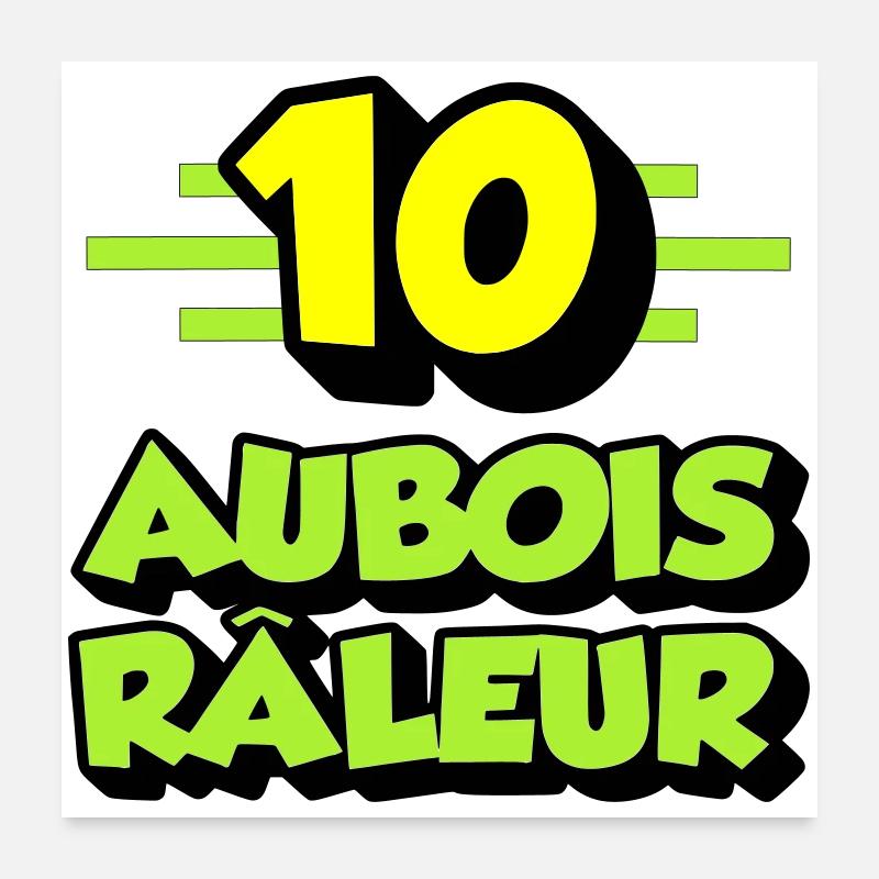 Aubois râleur Poster 60 x 60 cm