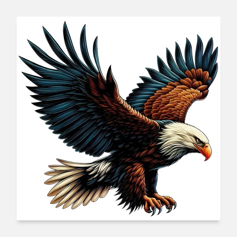 Adler Poster 60x60 cm