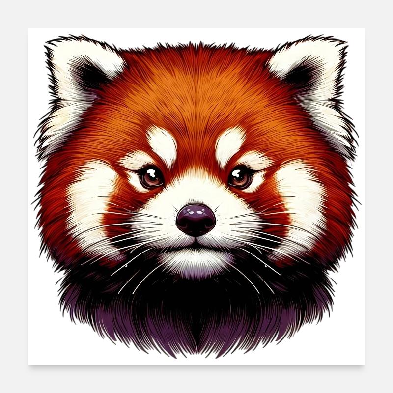 Petit panda Poster 60 x 60 cm