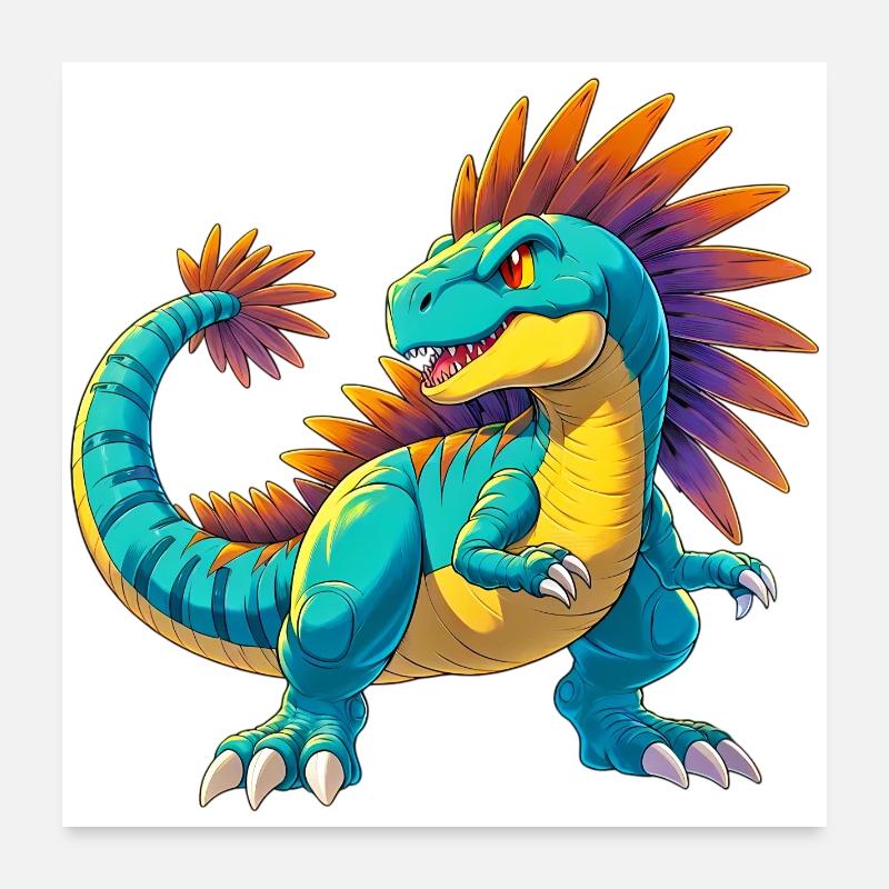 Dinosaure Poster 60 x 60 cm