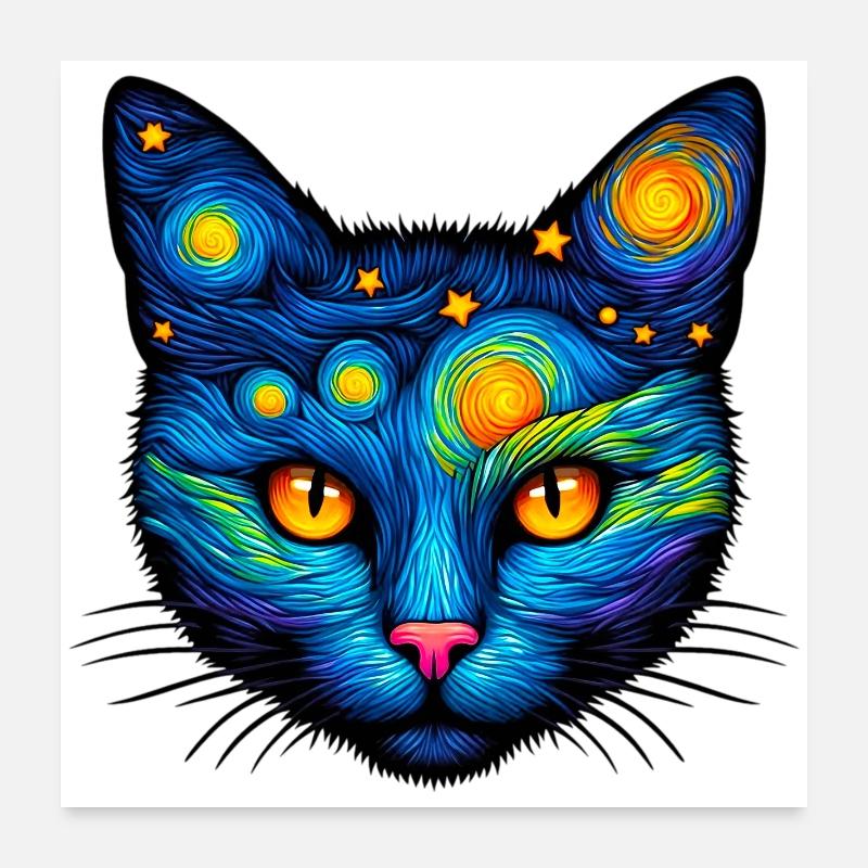 Chat Poster 60 x 60 cm