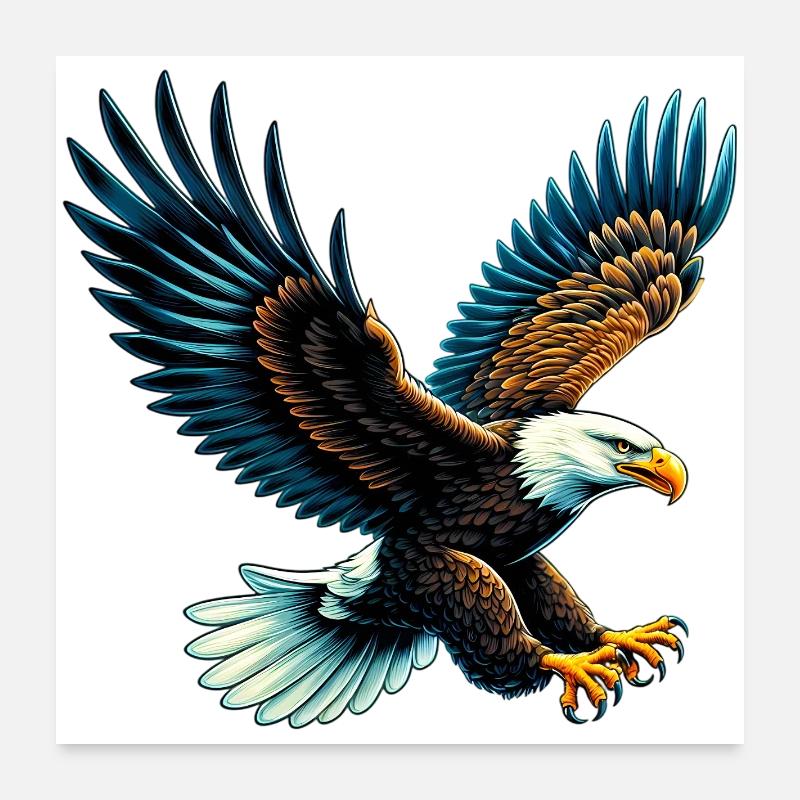 Eagle Poster 24" x 24" (60x60 cm)
