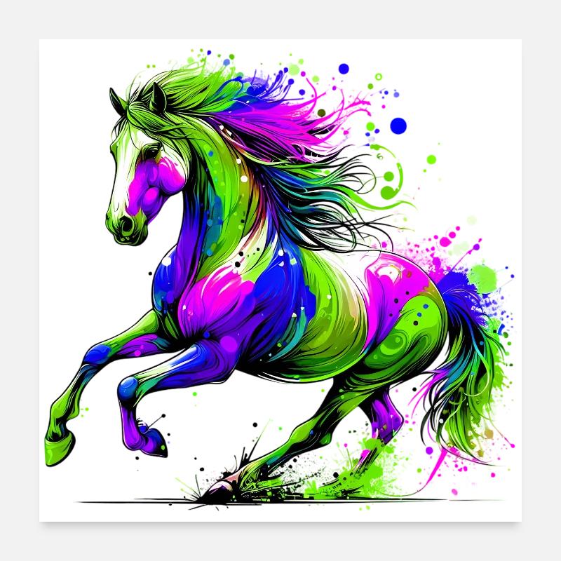 Pferd Poster 60x60 cm