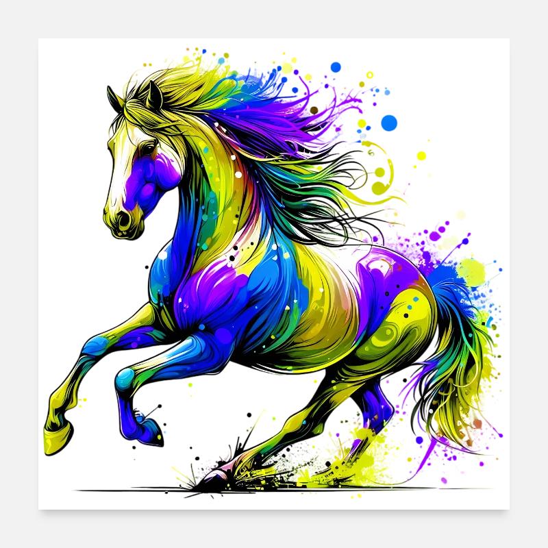Cheval Poster 60 x 60 cm