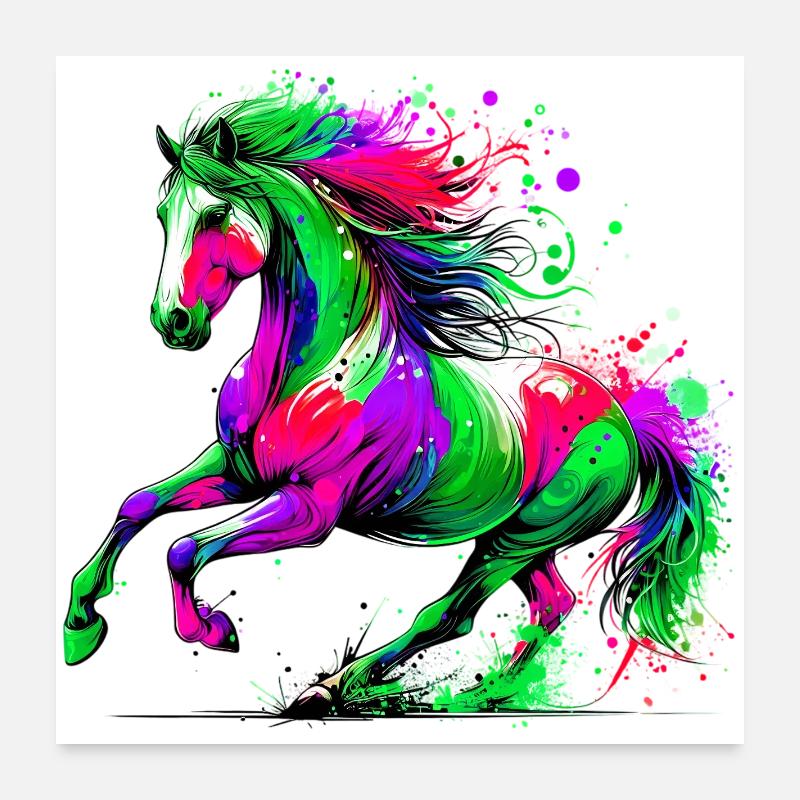 Cheval Poster 60 x 60 cm
