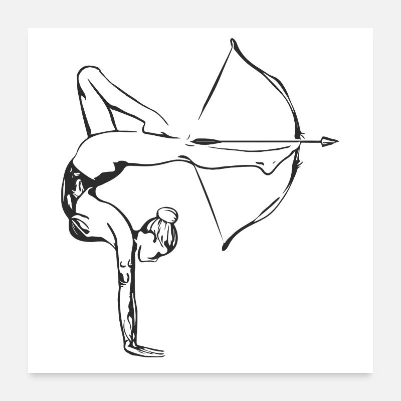 Objectif en équilibre Poster 60 x 60 cm