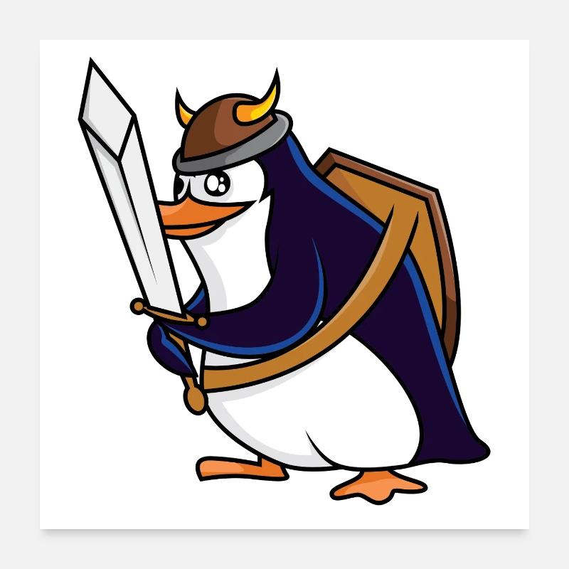 Wikinguin – Eiskalt erobert Poster 60x60 cm