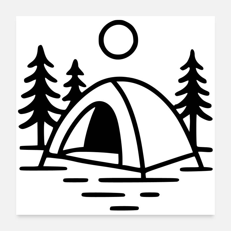 Bivouac Poster 60 x 60 cm