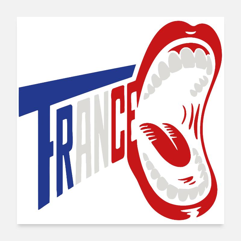 Trance Scream Retro Typography Poster 24" x 24" (60x60 cm)